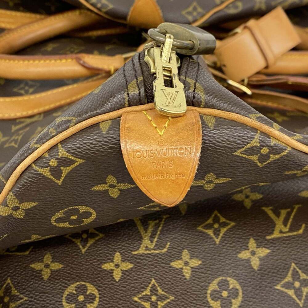 LOUIS VUITTON Brown Monogram Keepall 55 Boston Bag - Picture 5 of 13